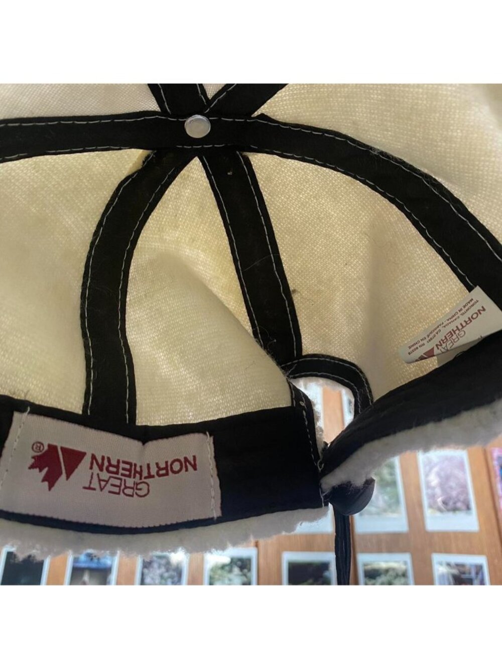 Faux Shearling Drawstring Baseball Cap - Picture 3 of 4